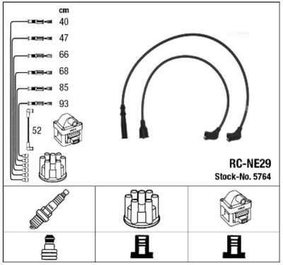 ПРОВОДИ ЗАПАЛЕННЯ NGK RC-NE29 5764