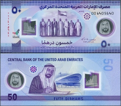 Zjednoczone Emiraty Arabskie - 50 dirhams 2021 * W35 * polimer