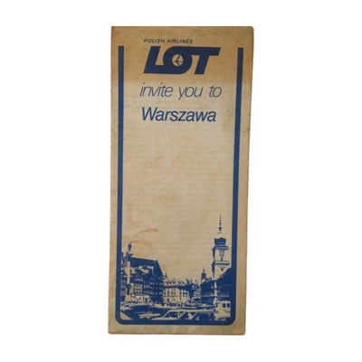 PLL LOT- plan Warszawy- Okęcie i okolice. 1987 r.