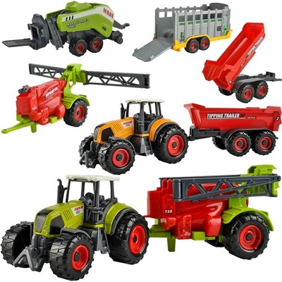 Farma zestaw maszyn rolniczych 6szt. traktory