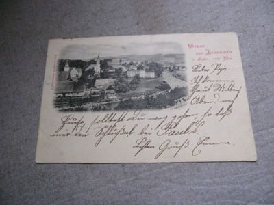 pocztówka GRUSS AUS JANNOWITZ Janowice Wielkie DOLNY ŚLĄSK 1898