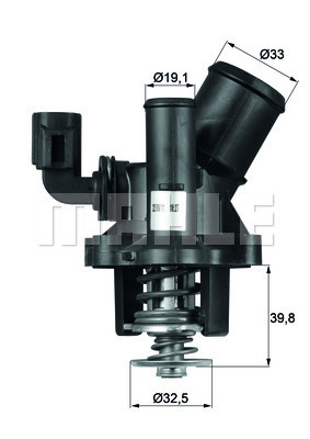 MAHLE ORIGINAL TM 17 98 ТЕРМОСТАТ, ŻRODEK CHŁODZĄC