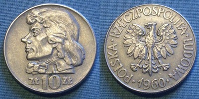 10 złotych 1960 T. Kościuszko