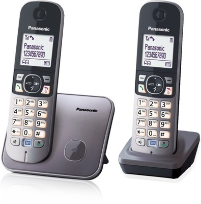 PANASONIC KX-TG 6812 PDM TELEFON DECT 2 SŁUCHAWKI