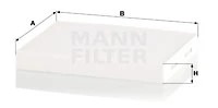 FILTRO DE CABINA MANN CU24024  