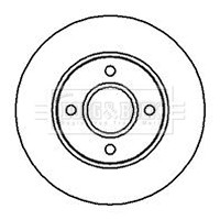 BORG & BECK BBD5078 ДИСК ТОРМОЗНОЙ ПЕРЕД