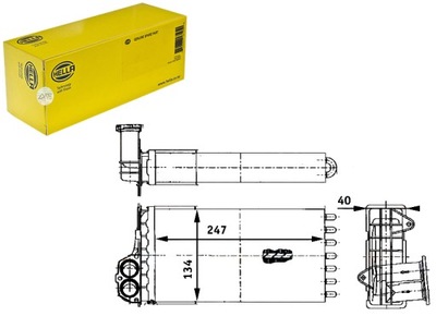 Отопитель hella pe6199 30957 9101259 фото №1