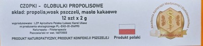 Czopki - globulki propolisowe - ulga - hemoroidy prostata