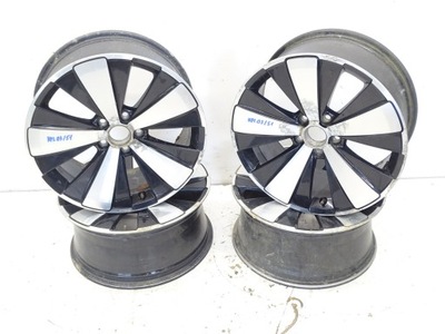 4 PIEZAS ALUFEGLI LLANTAS VW NUEVO BEETLE JETTA GOLF PASSAT 5C0601025AK 18 5X112 8J  