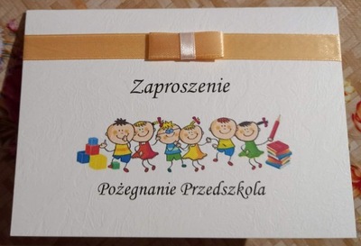 Zaproszenie zakończenie przedszkola zaproszenia