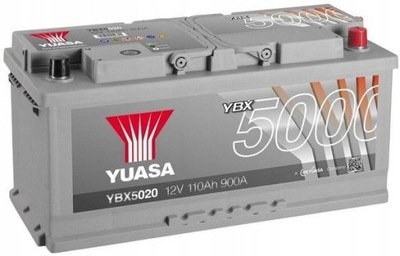 АККУМУЛЯТОР YUASA YBX5020 110AH 900A