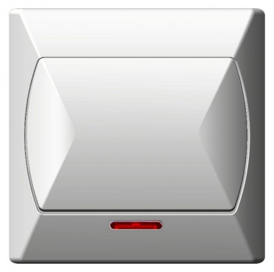 Łącznik pojedynczy biały ŁP-1AS/00 Ospel Akcent