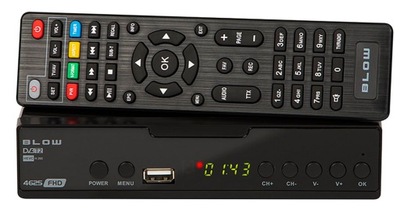 Dekoder Tuner DVB-T DVBT2 cyfrowa TV H.265 HEVC