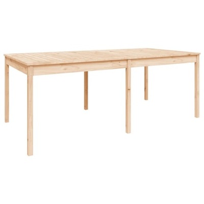 Stół ogrodowy, 203,5x100x76 cm, lite drewno sosn