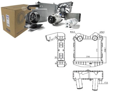 INTERCOOLER RADUADOR AIRE DE ADMISIÓN SMART DESCAPOTABLE CITY-COUPE  