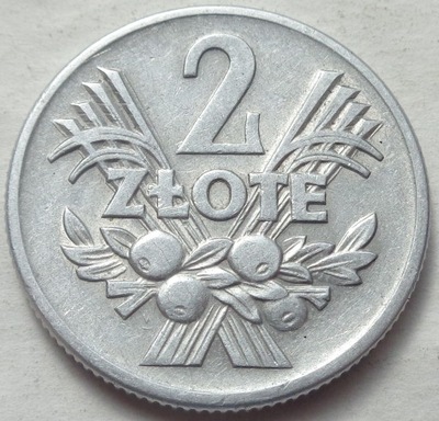 2 złote - 1958 - JAGODY - aluminium