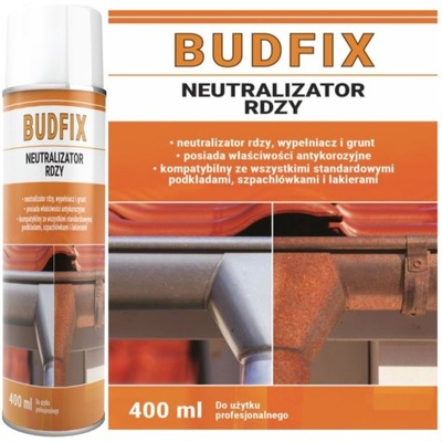 NEUTRALIZATOR КОРОЗІЇ, WYPEŁNIACZ, GRUNT, ПЕРЕТВОРЮВАЧ ODRDZEWIACZ W SPRAYU 400ML