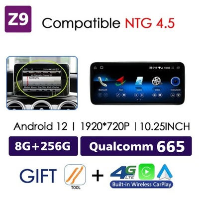 DE AUTOMÓVIL NAVEGACIÓN GPS CARPLAY PARA MERCEDES GASOLINA W176 C117 X156 W463 2012-2018  