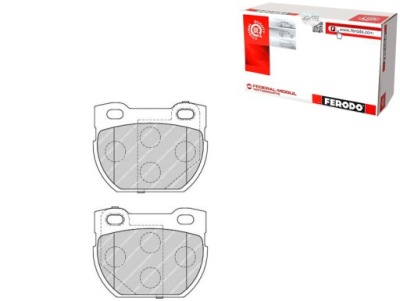 Ferodo комплект гальмівних колодок гальмівних lp1847 fsl1994 фото №1