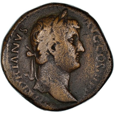 Moneta, Hadrian, As, Rome, EF(40-45), Miedź, RIC:2