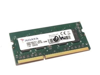 Pamięć RAM DDR3 ADATA 1GX4 SO-DIMM 1,35V