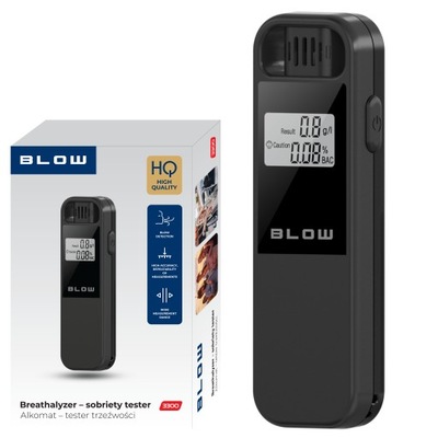 PROFESSIONAL BREATHALYZER BEZUSTNIKOWY ELEKTRONICZNY LCD PRECYZYJNY  