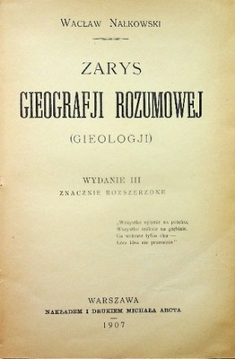 Zarys gieografji rozumowej 1907 r