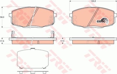 TRINKELĖS STABDŽIŲ PRIEK. KIA CEED/I-30 