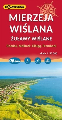 MAPA TURYSTYCZNA - MIERZEJA WIŚLANA 1:55 000