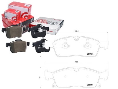 JUEGO ZAPATAS DE FRENADO BREMBO EUR1629 LP2298  