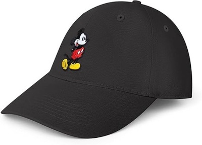 DISNEY CZAPKA Z DASZKIEM CZARNA Z MYSZKĄ MICKEY 1JGB