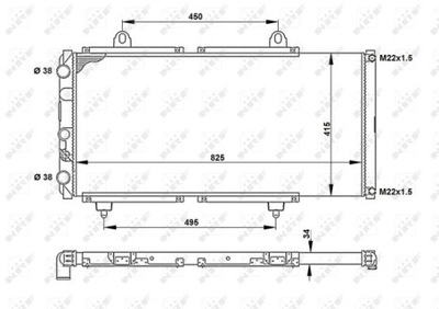 NRF RADIATOR SYSTEM COOLING ENGINE 52152 NRF - milautoparts-fr.ukrlive.com