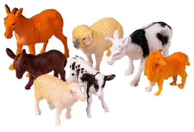 Zwierzęta wiejskie zestaw farma figurki prezent