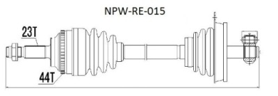 Nty 8200065334 привідний вал фото №1