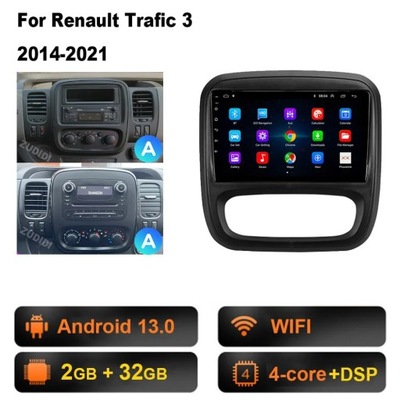 NAWIGATOR GPS PARA RENAULT TRAFIC 3 2014-2021 PARA OPLA VIVARO B 2014-2018  