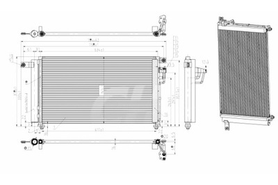 HART CONDENSADOR CONDENSADOR DE ACONDICIONADOR KIA RIO 02-05  