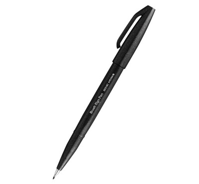 Pisak czarny Brush Sign Pen Pentel SES15