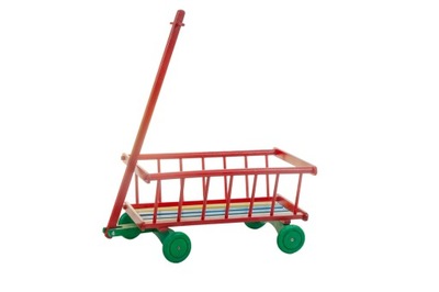 Wózek drabiniasty kolorowy skrętne kółka zabawka dla dzieci