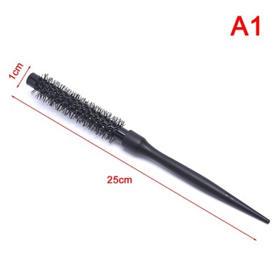 1pcs Black Curly Round Roll Hair Brush Nylon Profe