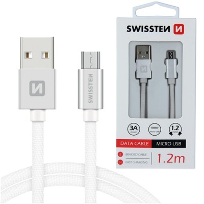 SWISSTEN Kabel do ładowania USB - micro USB 1,2m