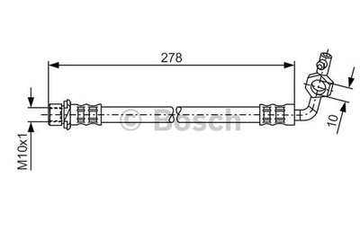 BOSCH 1 987 476 113 ПАТРУБОК ТОРМОЗНОЙ ГИБКИЙ