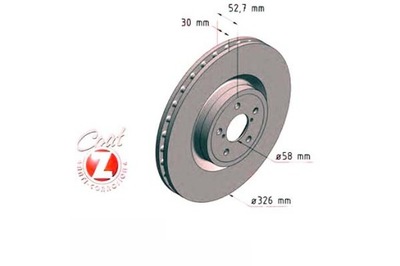 ДИСКИ ТОРМОЗНЫЕ ТОРМОЗНЫЕ 2 ШТУКИ SUBARU IMPREZA WRX 01-06 PRZ