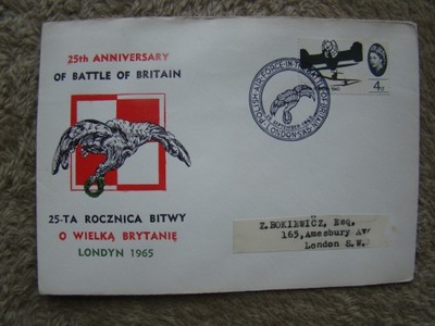 KOPERTA - LONDYN - 25 LAT BITWY O ANGLIĘ - Polacy w Bitwie Wystawa Filat