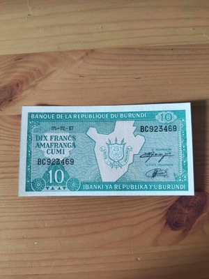 Burundi - 10 Franków - 1997 - UNC