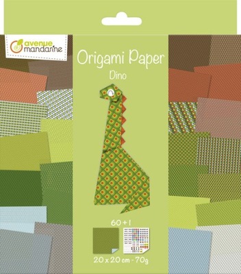 Papier do origami Dino 60 arkuszy