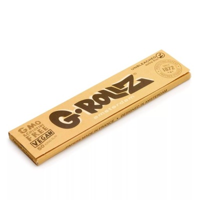 Bibułki G-Rollz brown bletki King Size Slim