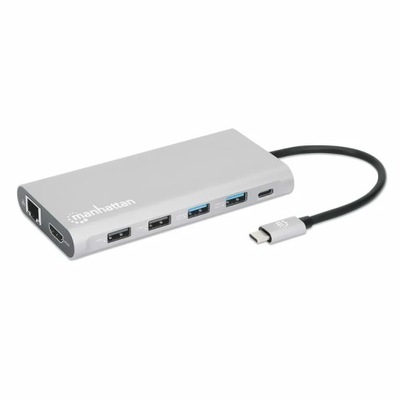 Manhattan 130660 stacja dokująca Przewodowa USB 3.2 Gen 1 (3.1 Gen 1) ...
