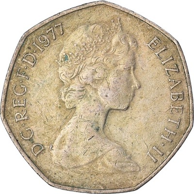 Moneta, Wielka Brytania, 50 New Pence, 1977