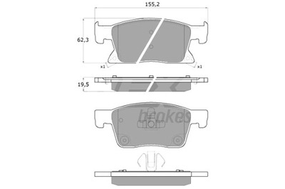 TOMEX BRAKES TRINKELĖS STABDŽIŲ OPEL ASTRA K 15- PRIEK. 