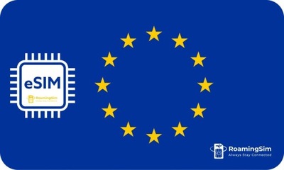 ESIM-Internet Mobilny Unia Europejska eSIM UE bez limitu data 30 dni